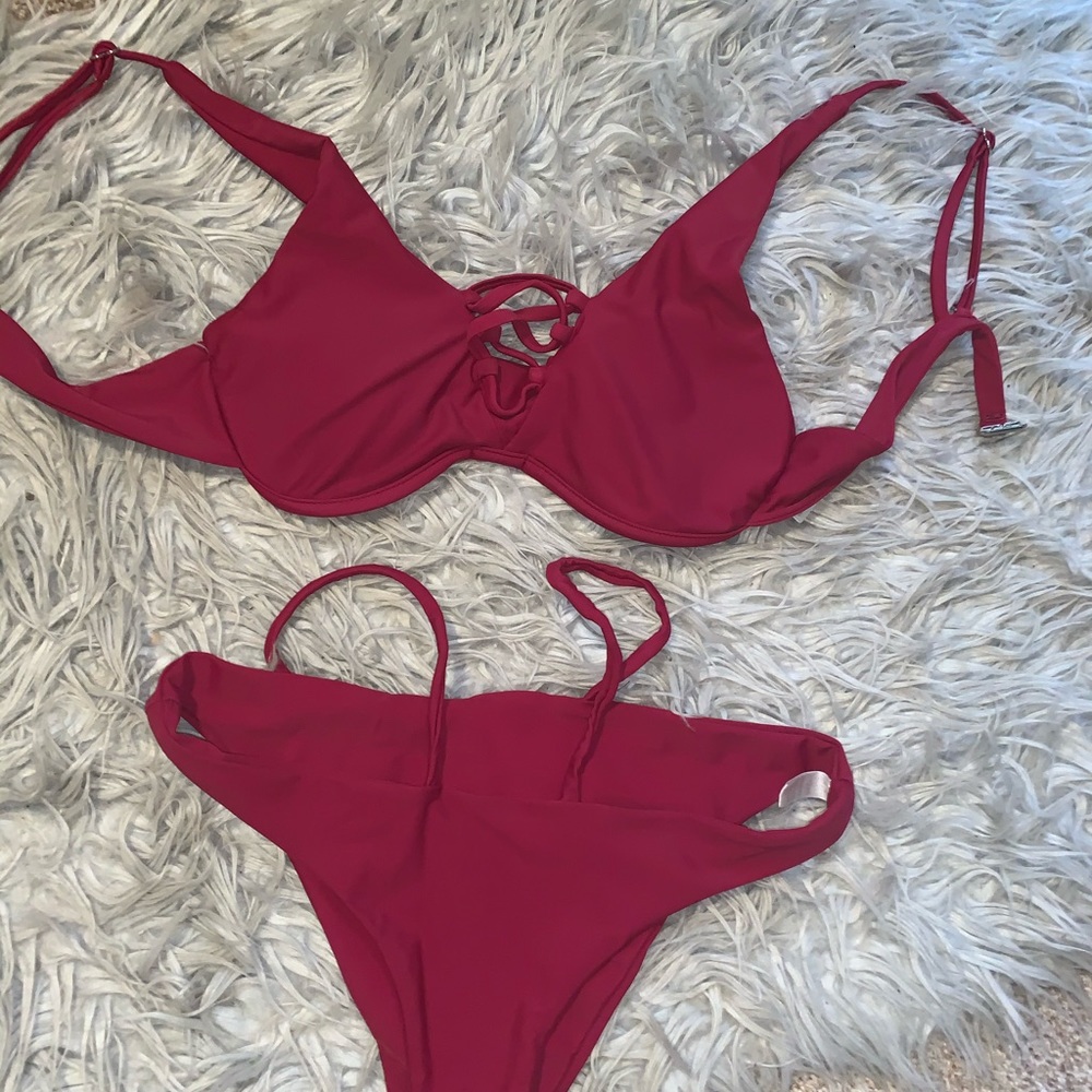 Two piece bathing suit